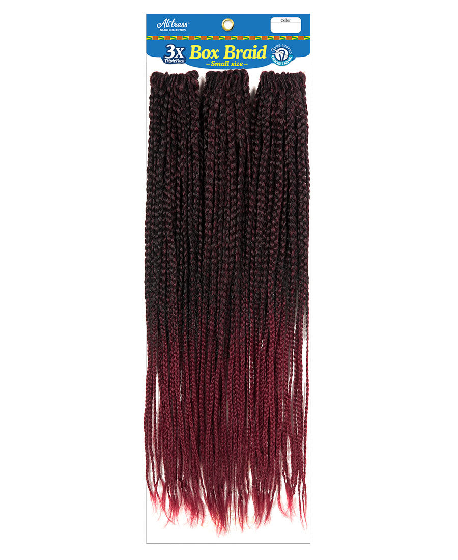 Alitress Box Braid Small 24 inch 3X (1/50, 66 Strands)