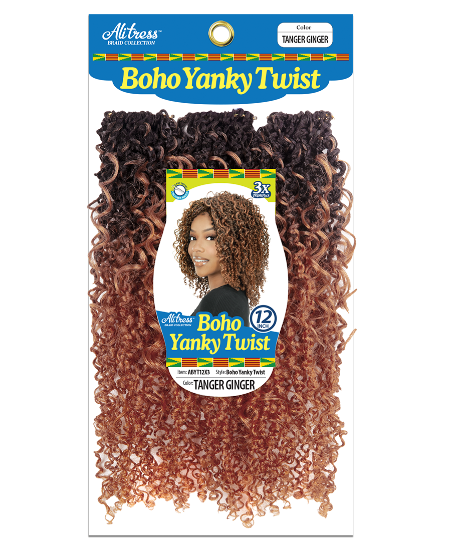 ALITRESS BOHO YANKY TWIST 12"X 3PCS