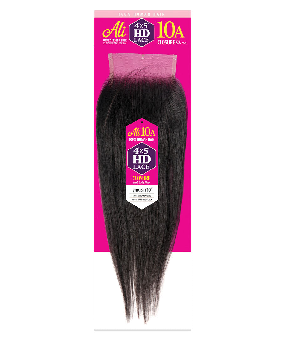 BRAZILIAN BUNDLE HD 4X5 LACE CLOSURE-STRAIGHT 10A