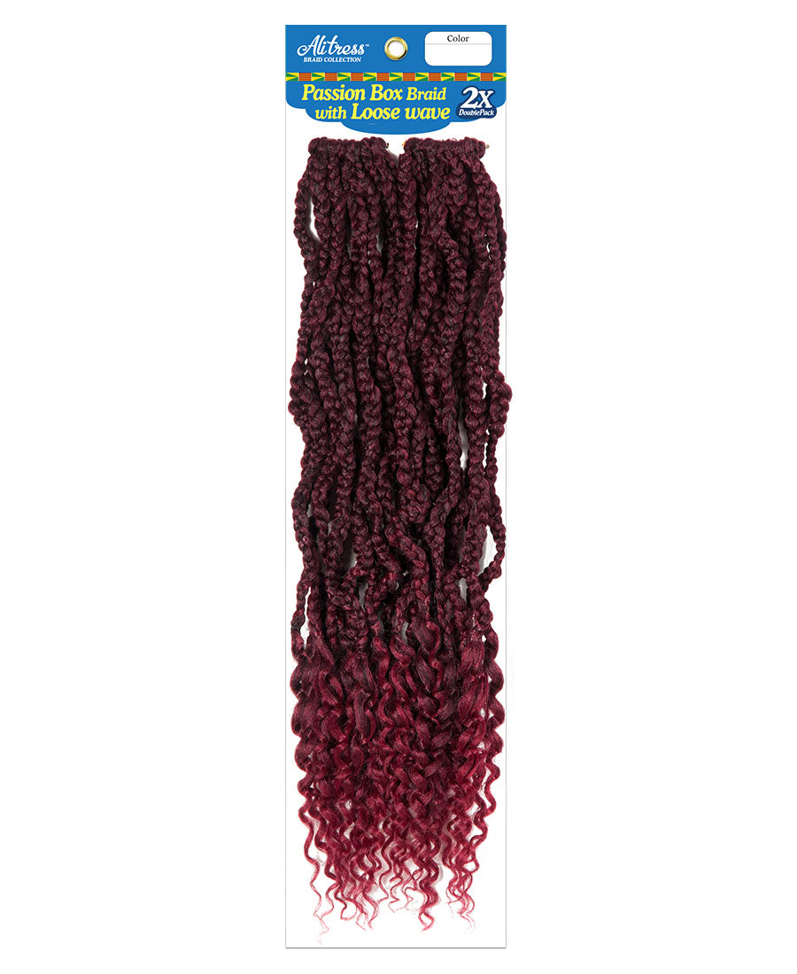 Alitress Passion Box Braid with L. Wave 18 inch 2X (1/50, 24 Strands)