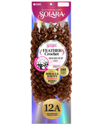 SOLARA SEAMLESS FEATHER CROCHET EXTENSIONS - WATER WAVE 18"