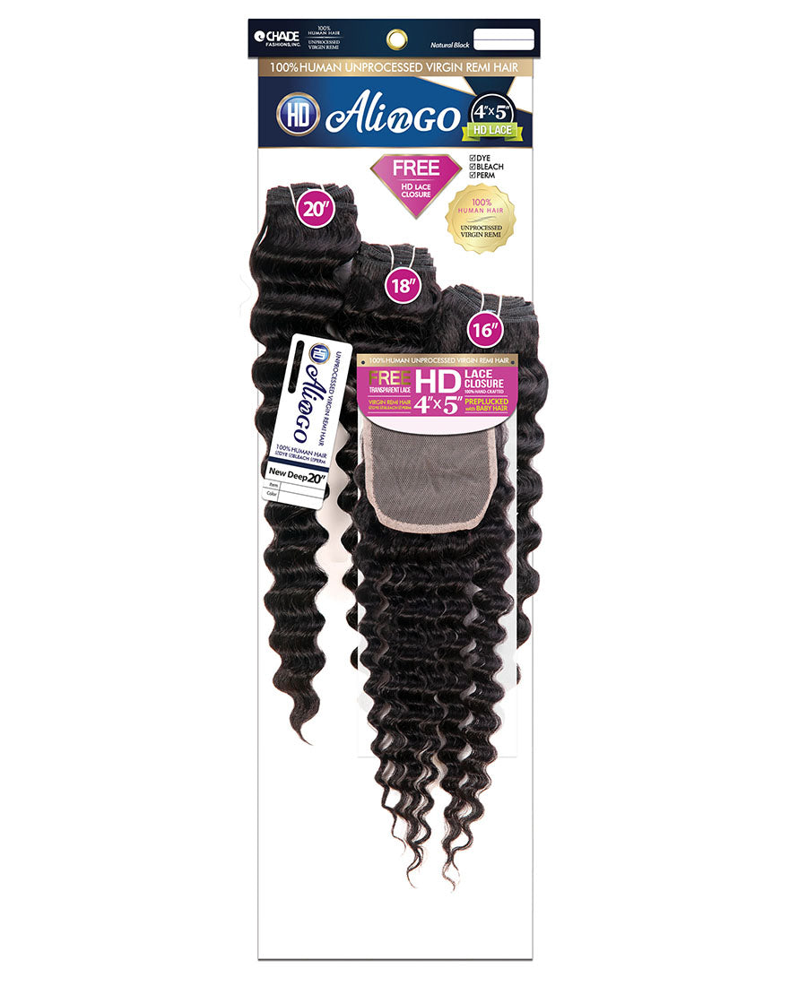 ALI N GO 3PCS+4x5 HD CLOSURE - NEW DEEP– Chade Fashions