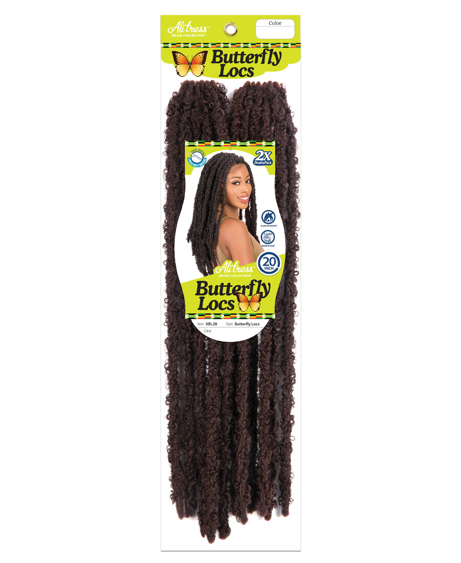 Alitress Butterfly Locs - New Butterfly 20 inch 2X (1/50, 12 Strands)