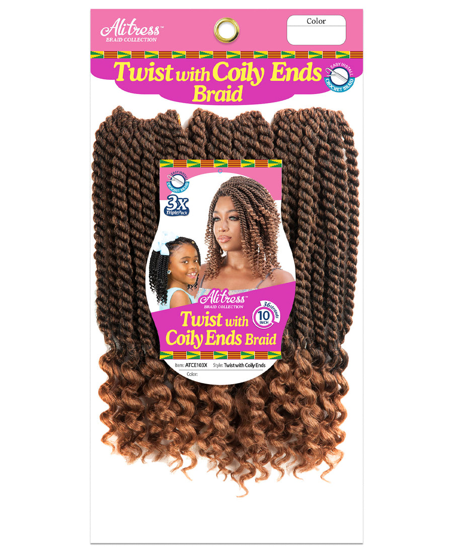 Ali Tress Twist with Coily Ends (1/50, 36 strands)