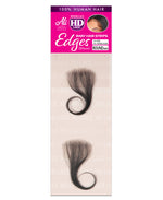 100% HUMAN HD LACE BABY HAIR EDGES STRIPS ROUND SHAPE 2PCS