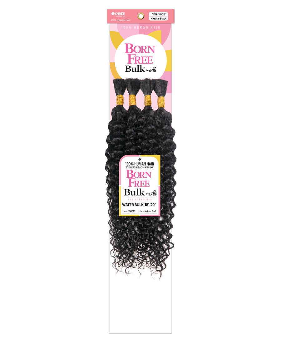 BORN FREE BY Ali WATER BULK 18-20" HUMAN HAIR
