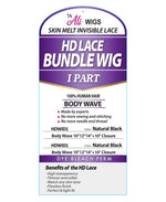 Ali Bundle Wig I part HD Lace- Body Wave