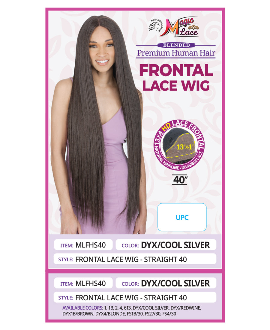 MAGIC LACE FRONTAL HUMAN HAIR WIG - STRAIGHT 40"