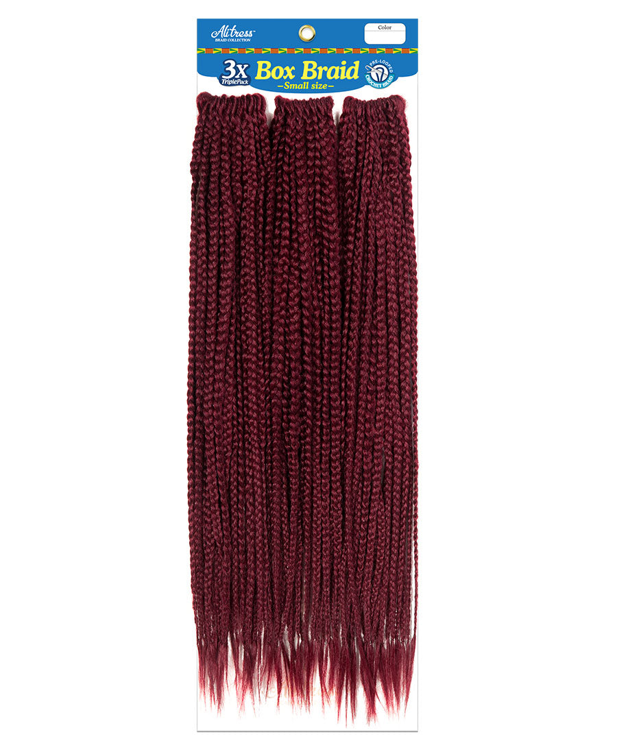 Alitress Box Braid Small 24 inch 3X (1/50, 66 Strands)