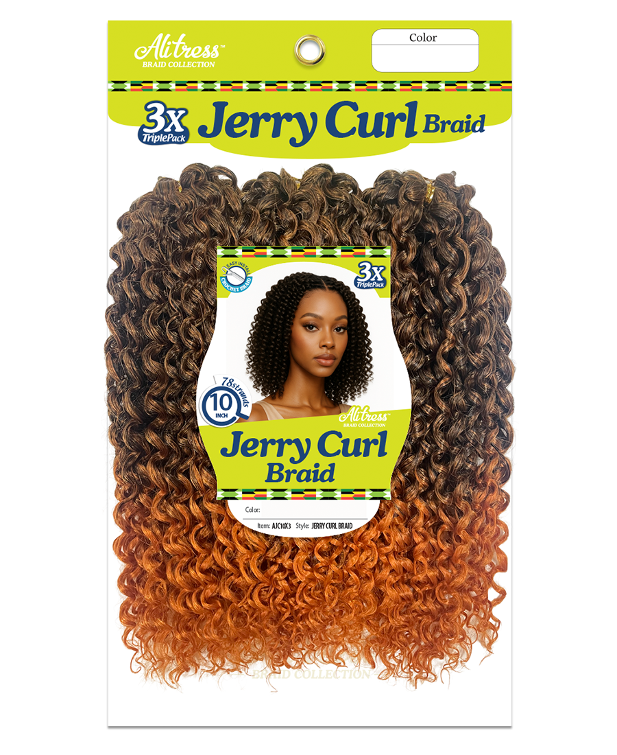 ALITRESS JERRY CURL 10"X 3PCS