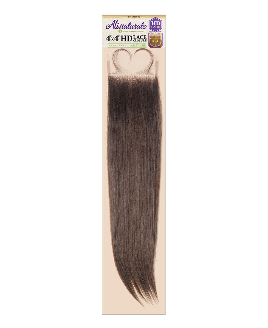 ALI NATURALE 4X4 HD LACE CLOSURE STRAIGHT 14"