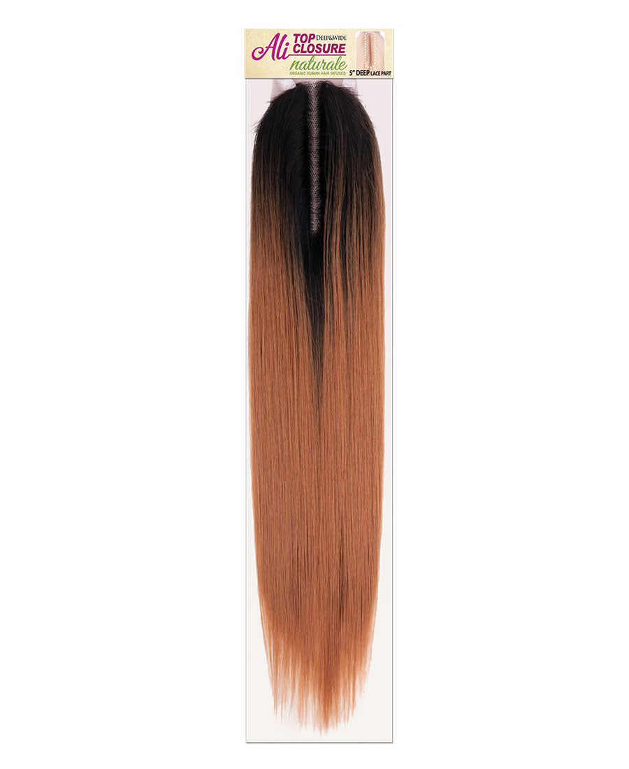 Ali Naturale Yaki Straight Part Top Closure 18"