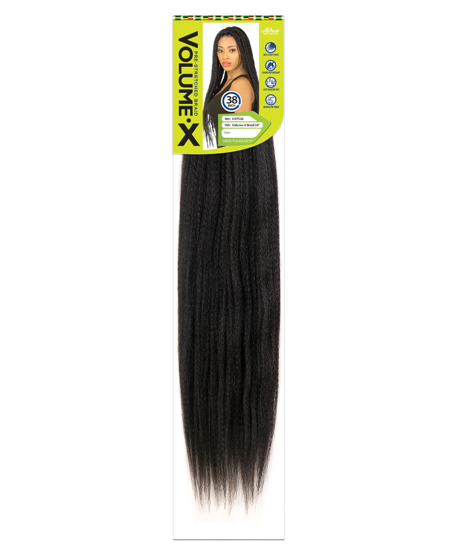 Volume-X Premium 100% Kanekalon Yaki Pre-Stretched Braid